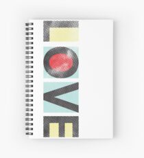 Love - Modern Graphic Typography Spiral Notebook