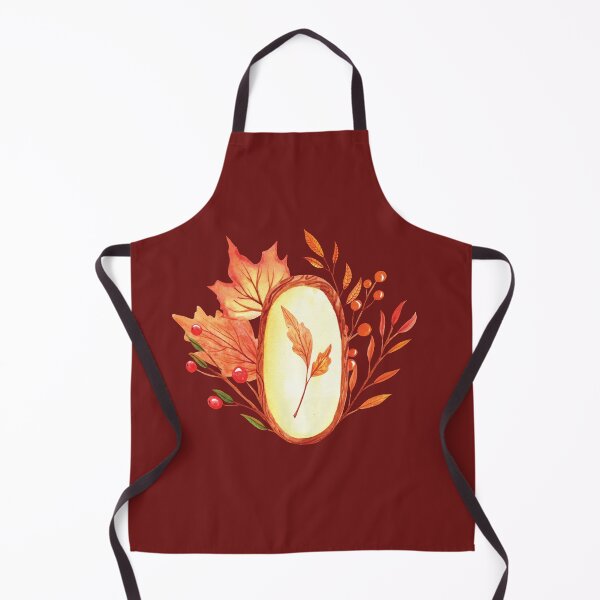Item preview, Wooden frame fall leaves vintage watercolor illustration designed and sold by pinkyfish1010.