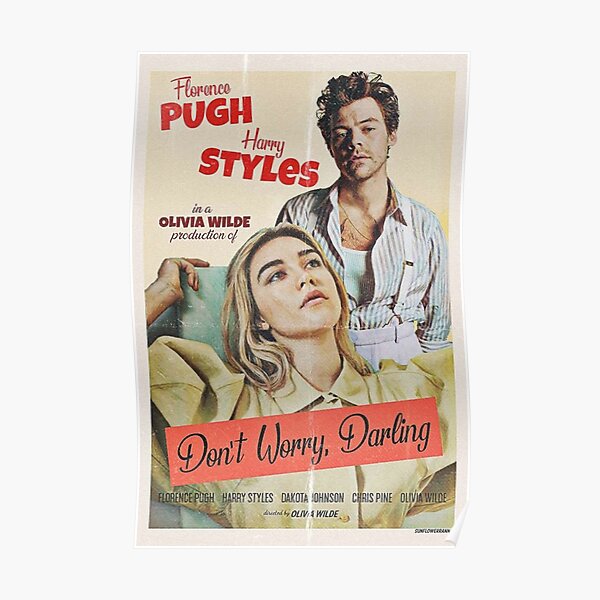 Harry Styles Florence Pugh Don't Worry Darling Poster