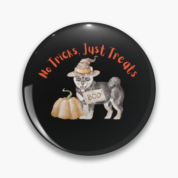 Item preview, No Tricks, Just Treats. Spooky Dog. Scary Dog. Creepy Dog. Halloween Dog designed and sold by Doggymadness.