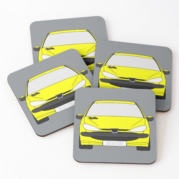 Item preview, Peugeot 206 yellow color designed and sold by EdimDesign.