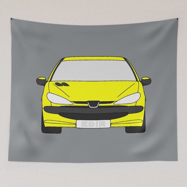 Item preview, Peugeot 206 yellow color designed and sold by EdimDesign.