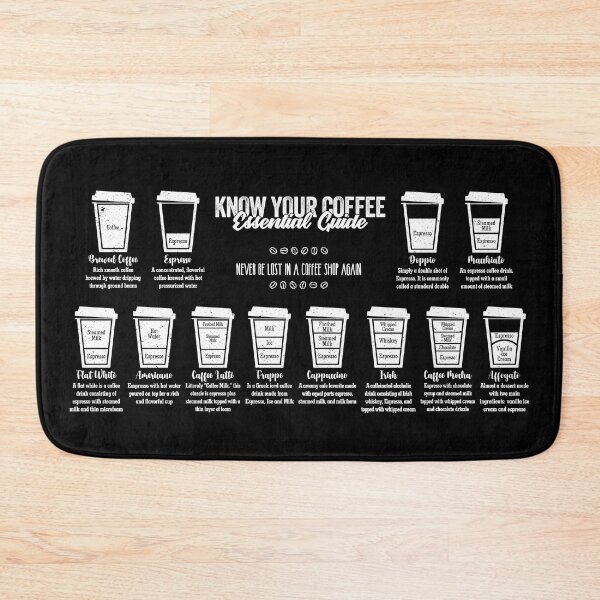 Item preview, Know Your Coffee Essential Guide Collection. What is that coffee and what is in it. White Version. designed and sold by More-dan-Prints.