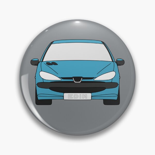 Item preview, Peugeot 206 baby blue color designed and sold by EdimDesign.