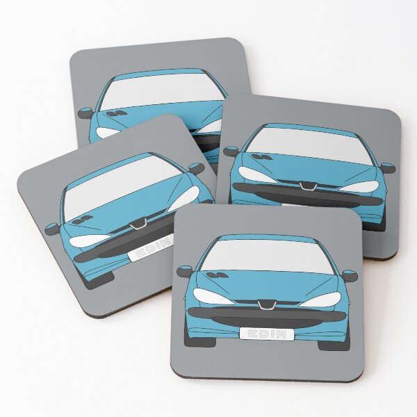 Item preview, Peugeot 206 baby blue color designed and sold by EdimDesign.