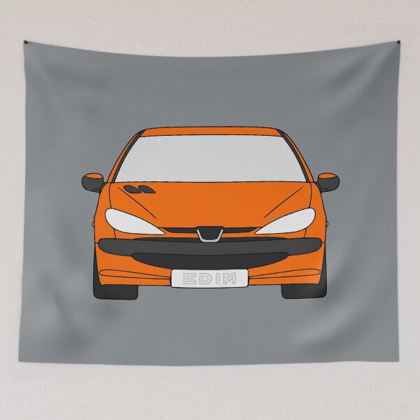 Item preview, Peugeot 206 orange color designed and sold by EdimDesign.