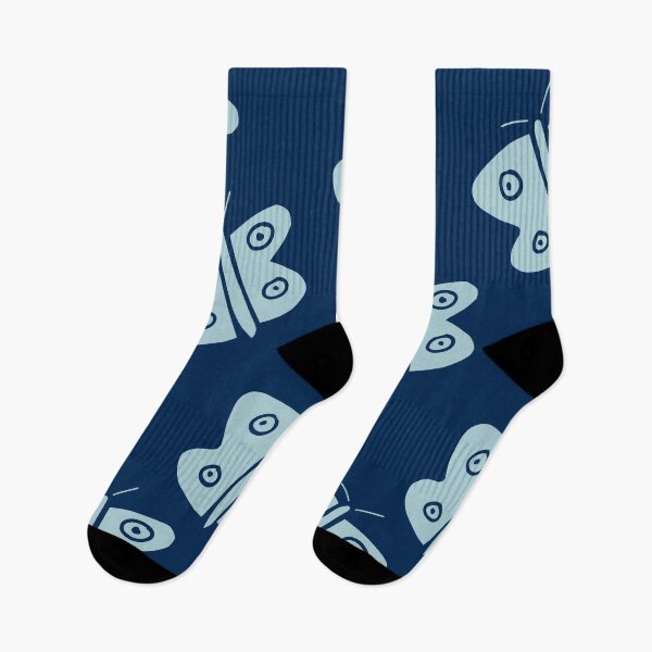 Item preview, Light blue and navy butterflys designed and sold by CatsHappy.