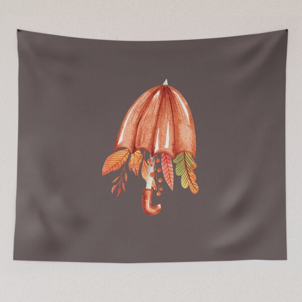 Item preview, Autumn vibe umbrella designed and sold by pinkyfish1010.
