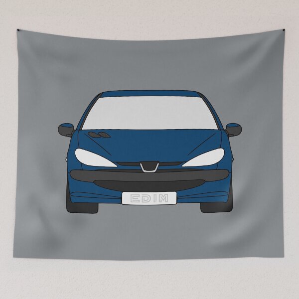 Item preview, Peugeot 206 blue color designed and sold by EdimDesign.