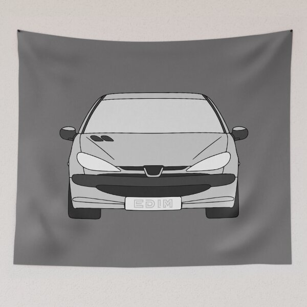 Item preview, Peugeot 206 silver color designed and sold by EdimDesign.
