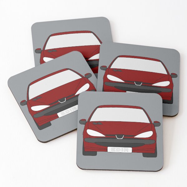 Item preview, Peugeot 206 burgundy color designed and sold by EdimDesign.