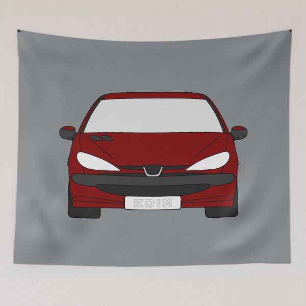 Item preview, Peugeot 206 burgundy color designed and sold by EdimDesign.