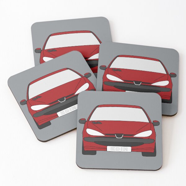 Item preview, Peugeot 206 garnet red color designed and sold by EdimDesign.