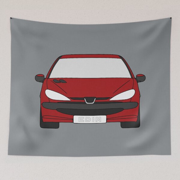 Item preview, Peugeot 206 garnet red color designed and sold by EdimDesign.