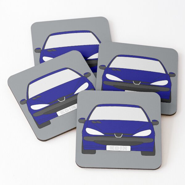 Item preview, Peugeot 206 blue color designed and sold by EdimDesign.