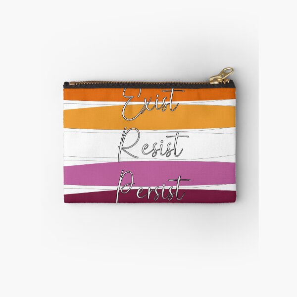 Item preview, Lesbian Pride Exist, Resist, Persist  designed and sold by AmandaRoseArts.