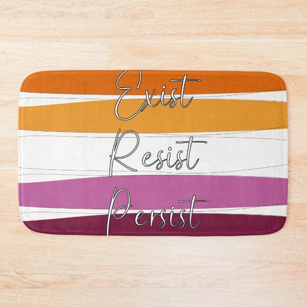 Item preview, Lesbian Pride Exist, Resist, Persist  designed and sold by AmandaRoseArts.
