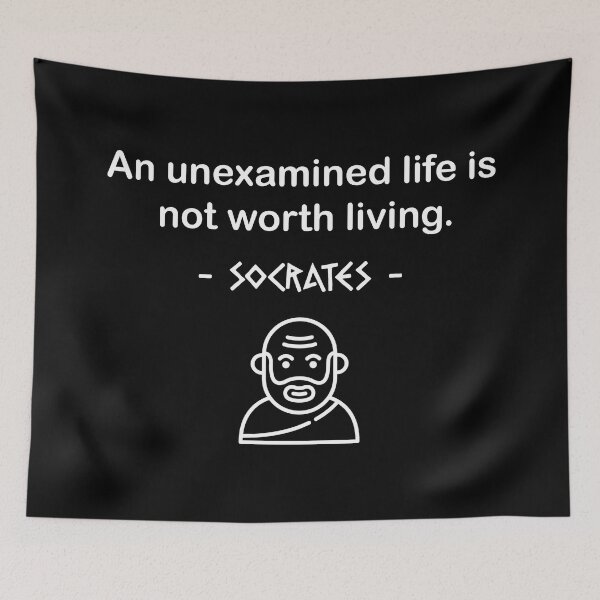 Item preview, An Unexamined Life Is Not Worth Living - Socrates designed and sold by pomak.