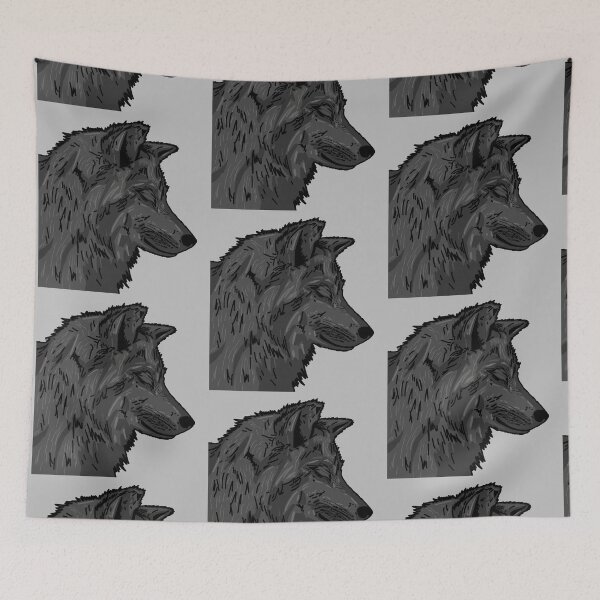 Item preview, Black Calmed Wolf - Closed Eyes designed and sold by Twaingrant.
