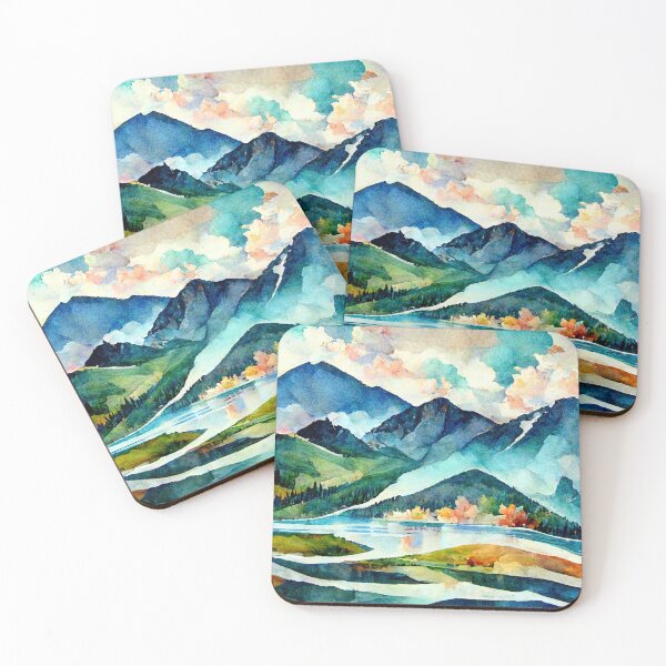 Item preview, Watercolor Study of Geological Striations in the Colorado National Parks designed and sold by Mika Hutton.