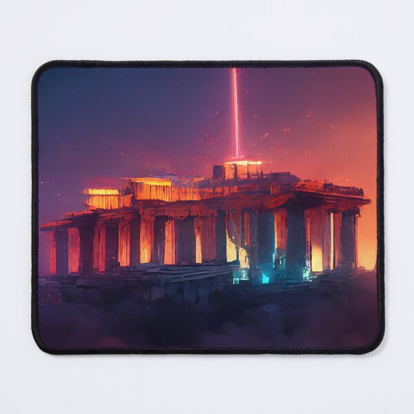 Item preview, Cyberpunk Acropolis of Athens, Ancient Greece designed and sold by ai-holics.