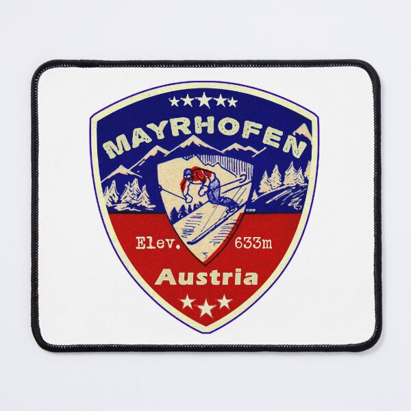 Item preview, Mayrhofen Austria Skiing Ski Mountains Skier designed and sold by DESTINATIONS DECAL.
