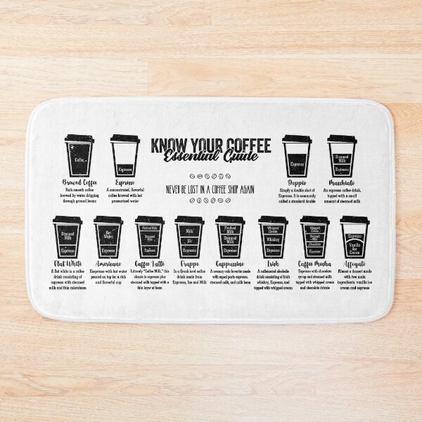 Item preview, Know Your Coffee Essential Guide Collection. What is that coffee and what is in it. Black Version. designed and sold by More-dan-Prints.