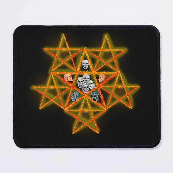 Item preview, Fire pentagram skulls designed and sold by DCSMKreativ.