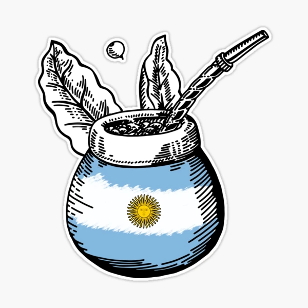 Argentina Mate Emoji Car Decal / Sticker Yerba Mate Argentino 3” Termo  Laptop