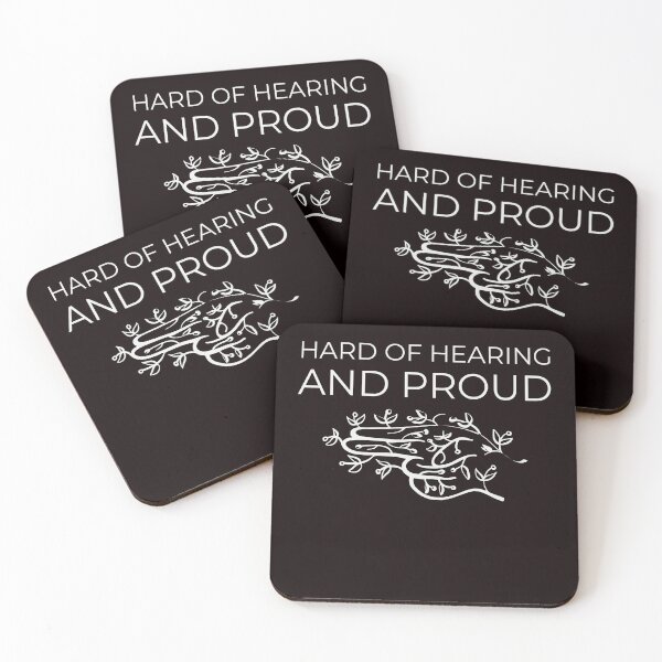 Item preview, Black- of Hard of hearing and proud  designed and sold by Aleecapps17.