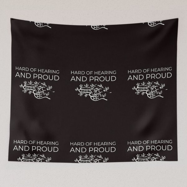 Item preview, Black- of Hard of hearing and proud  designed and sold by Aleecapps17.