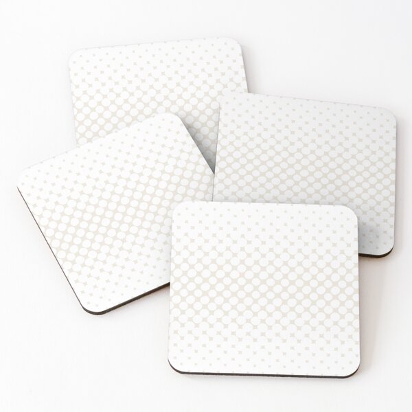Item preview, Ivory White Halftone Abstract Polka Dot Pattern 2 Pairs Valspar 2023 COTY Cozy White 3008-10C designed and sold by ColorOfTheYears.