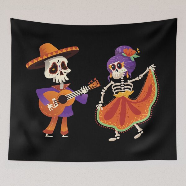 Item preview,  Ballet Folklorico Skeleton Sugar Skull Day Of The Dead designed and sold by Med ing.