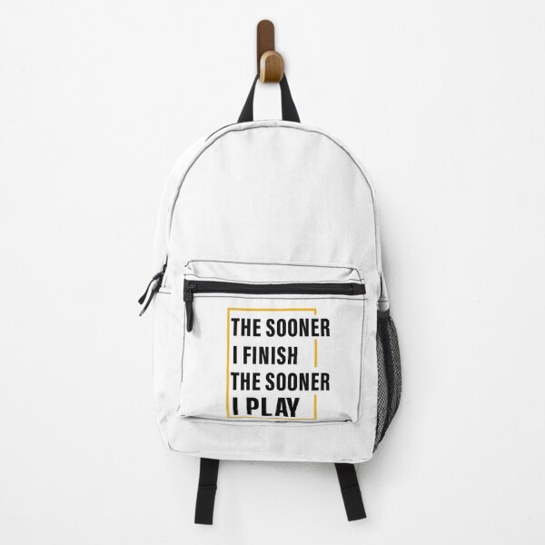 Item preview, The Sooner I Finish, The Sooner I Play, Hard work, Inspiration, Motivation, Work, Luck, Self Discipline, designed and sold by Salmaniix.