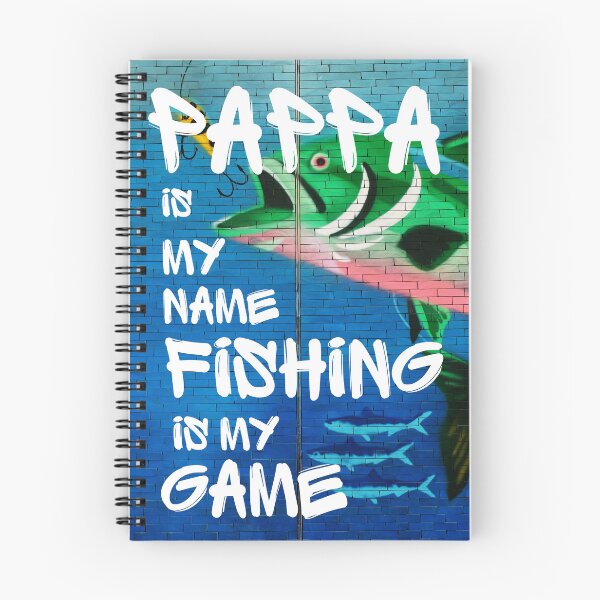 Item preview, Pappa is my name Fishing is my Game Graffiti Fisherman Design designed and sold by MimsTees.