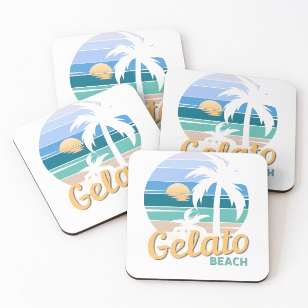 Item preview, Gelato Beach - Retro Sunset, Video Gamer designed and sold by Sun Sand & Sea Art.