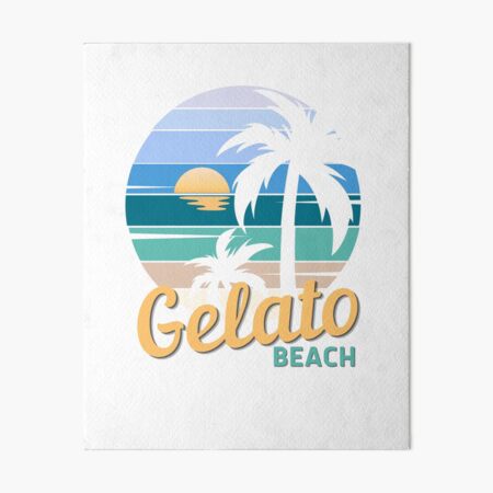 Item preview, Gelato Beach - Retro Sunset, Video Gamer designed and sold by Sun Sand & Sea Art.