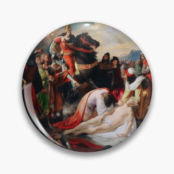 Item preview, Karl I. von Anjou an der Leiche Manfreds by Carl Rahl Remastered Xzendor7 Classical Art Old Masters Reproductions designed and sold by Xzendor7 Digital Art Creations.