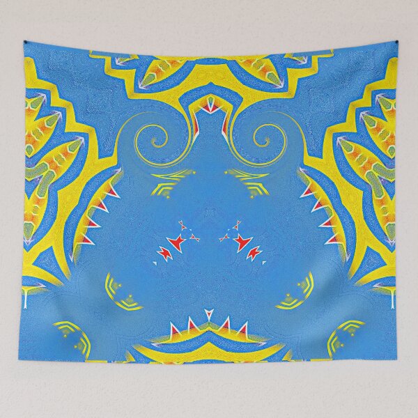 Item preview, ARUBA - ABSTRACT PAINTED FLAG OF ARUBA  - ONE HAPPY ISLAND designed and sold by Ralek.
