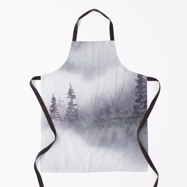 Item preview, Misty silver forest in watercolor designed and sold by Kelly Roy.