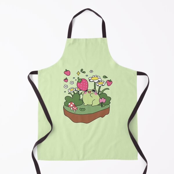 Item preview, Cute Kawaii Pastel Color Frog with a Strawberry #5 designed and sold by Annisa Yuwanda.