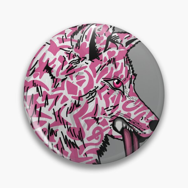 Item preview, Pink Tribal Tattoo SheWolf - Tongue Out designed and sold by Twaingrant.