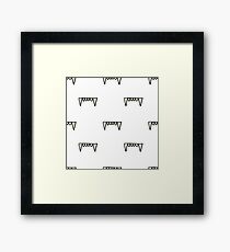 vampire teeth Framed Print