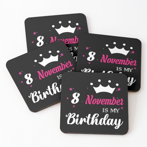 Item preview, Happy birthday 8 november designed and sold by Thealstars  ⭐⭐⭐⭐⭐.