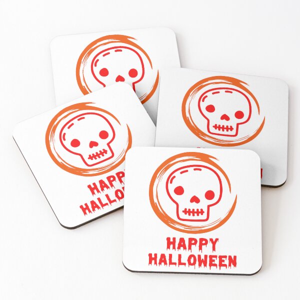 Item preview, Happy Halloween Red Hand drawn cartoon doodle skull - Funny cartoon skull isolate Design designed and sold by WBP Mart.