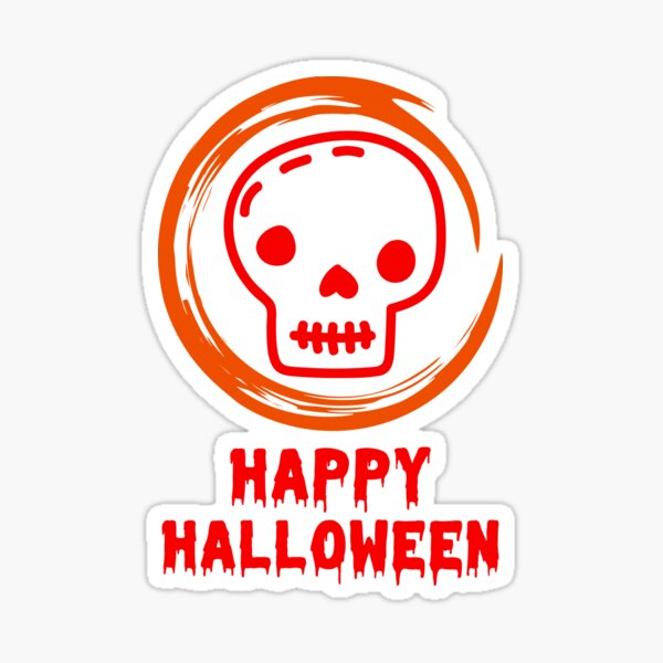 Cute cartoon skull and pumpkin Halloween doodle element. 24864836 PNG