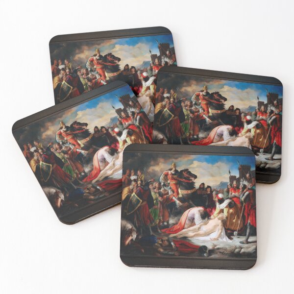 Item preview, Karl I. von Anjou an der Leiche Manfreds by Carl Rahl Remastered Xzendor7 Classical Art Old Masters Reproductions designed and sold by Xzendor7 Digital Art Creations.
