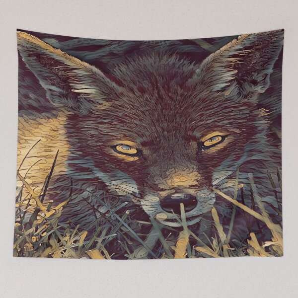 Item preview, Fox Close Up Menacing Eyes Edition designed and sold by McThingummy.