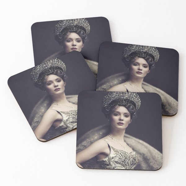 Item preview, Russian woman wearing an elegant victorian wedding gown with glitters designed and sold by RK - Shop.