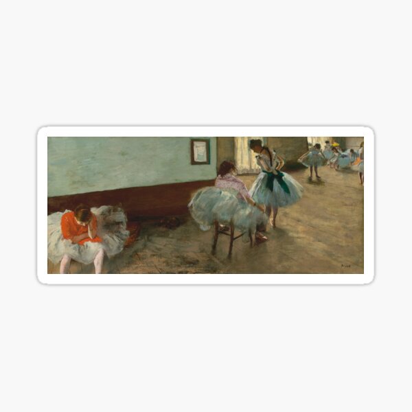 The Dance Lesson - Edgar Degas Sticker